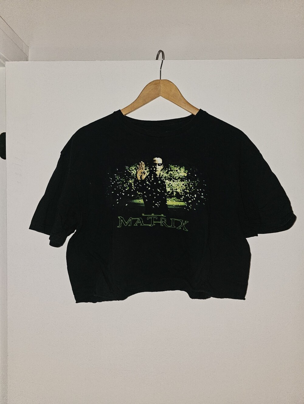 Matrix Cropped Graphic Tee